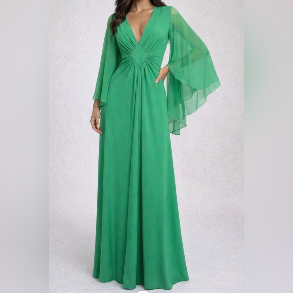 Vintage Green Maxi Dress